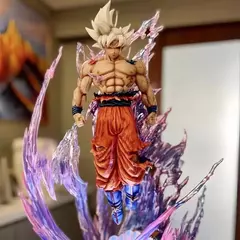 24cm anime dragon ball figura son goku figuras de ação ultra instinto super saiyan estátua pvc emit luz modelo coleção presentes