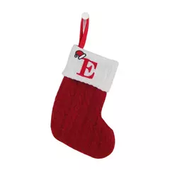 Imagem do Natal alfabeto tricô meias, enfeites de árvore, decorações para casa, Noel, ano novo, presente de Natal, 2025, 2024