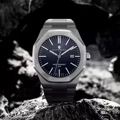 Imagem do SAPPHERO Relógios masculinos marcas de luxo movimentos importados aço inoxidável relógios à prova dwaterproof água presente masculino relógios de quartzo
