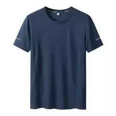 Imagem do Camiseta extragrande manga curta masculina, secagem rápida, gola redonda, grande, tamanho grande, 5XL, 6XL