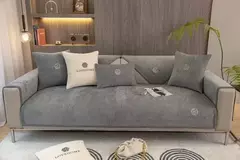 Capa de sofá chenille para sala de estar, combinação universal, estilo luxuoso acessível, toalha de sofá, quatro estações na internet