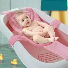 Recém-nascido Ajustável Banheira Travesseiro Assento, Cruz-Shaped Almofada, Anti-Slip Banho Do Bebê Net, Crianças Berço Do Chuveiro,... na internet