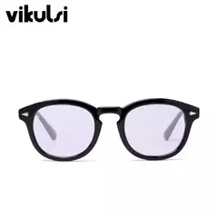 Clássico johnny depp redondo óculos de sol feminino retro arroz prego pequeno oval óculos de sol masculino tony azul óculos de sol oceano lente uv400 - comprar online