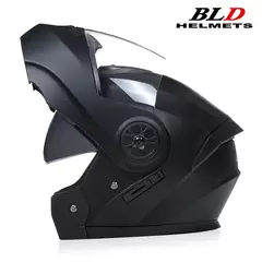 BLD-Capacete facial completo personalizado para motocicletas para homens e mulheres, capacetes de lente dupla, modulares, flip up, motocross, corrida, moda - loja online