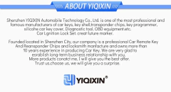 Yiqixin capa de chave de carro para hyundai genesis 2013 2014 2015 santa fe equus azera ix45 remoto inteligente fob 3/4 botão lâmina sem cortes na internet