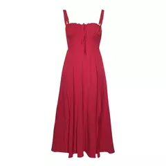 Vestido de verão estampado floral, Laço frontal feminino, Gola quadrada, Vestido de coxa dividido, Cinta de praia, Vestido de noite, Novo - comprar online