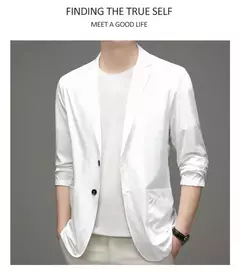 Blazers masculinos de negócios slim fit, blazers casuais, casacos de primavera, roupas formais, casacos de grife masculinos, tamanho 4x, novos, verão - Wolf Magazine