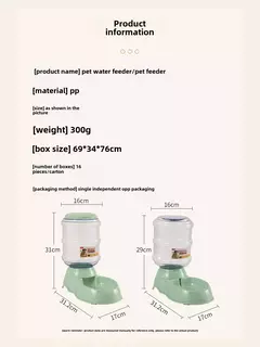 Dispensador automático de água para animais de estimação, grande capacidade, tigela para cães, plástico de qualidade alimentar, fonte de água, atacado, suprimentos de rega para cães - loja online