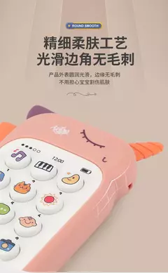 Baby's Music Sound Phone Toy, telefone, brinquedos para dormir, simulação mordedor, educação infantil precoce, presentes para crianças - Wolf Magazine
