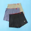 3 unidades/pacote 100% algodão calças de pijama para 45-95kg respirável boxers e cuecas alta conforto elástico sólido adulto pijamas shorts