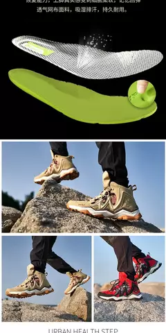 Rax à prova dwaterproof água caminhadas sapatos homens inverno ao ar livre tênis para homens botas de neve de pelúcia montanha botas de neve turismo ao ar livre sapato de corrida - loja online