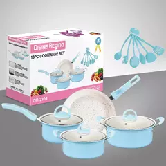 Conjunto de panelas e panelas antiaderentes, utensílio de cozinha, panelas, presentes para amigos e familiares, 13 peças - loja online