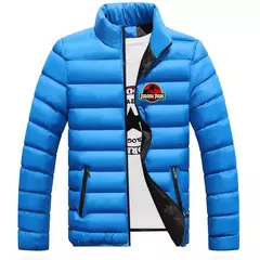 Jurassic Park-jaqueta confortável de algodão acolchoada masculina, casaco com gola redonda, blusa colorida, nova, outono e inverno, 2023 - loja online