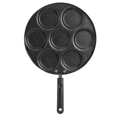 Frigideira antiaderente, Frigideira de 7 furos, Panela De Cozinha De Ovos Fritos