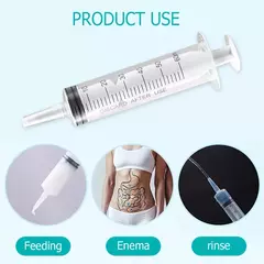 Seringa de Alimentação sem Agulha, Enchimento de Cola, Enema, Nutriente Estéril, Rega para Hidroponia Industrial, 60ml, 100ml na internet