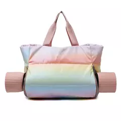 Grande Capacidade Bolsa de Ombro para Mulheres, Yoga Mat Bag, Gym Bag, Tote, Fitness, Esportes, Viagem, Zipper, Sacos De Armazenamento, Senhoras, Molhado, Seco, Inverno - loja online