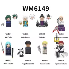 Jujutsu Kaisen Anime Dos Desenhos Animados Gojo Satoru Itadori Yuj Fushiguro Megumi Okkostu Yuta Blocos de Construção Mini Figuras de Ação Brinquedo Infantil - loja online