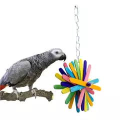 Pássaro mascar brinquedo pássaro papagaio treinamento brinquedos mastigar forrageamento pendurado gaiola cordas de papel fio desenho bola brinquedos aliviar o tédio - comprar online