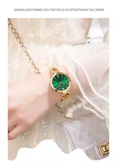 Curren-Relógio de luxo para mulheres, alta qualidade, diamante, senhoras, quartzo, impermeável, aço inoxidável, caixa incluída