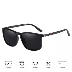 Luxo Praça Vintage óculos polarizados para homens e mulheres, óculos de sol anti-reflexo, moda, viagem, condução, óculos masculinos, UV400, TR90 - comprar online
