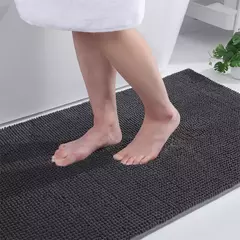 Tapetes De Banheiro Olanly Chenille, Tapete de Banho Antiderrapante, Shaggy Macio, Super Absorvente, Grosso, Lavável à Máquina - loja online