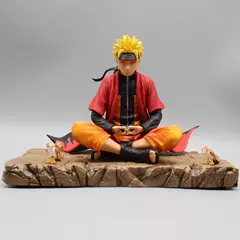 Uzumaki naruto anime figura naruto ação estatueta 16cm sentar na meditação postura estátua tela decoração colecionável anime brinquedos presente