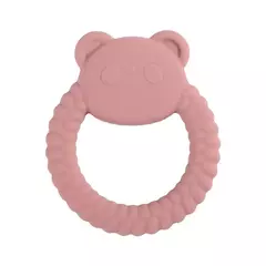 Bebê silicone dentição anel, coelho dos desenhos animados, roedor, comestível, acessórios diy, brinquedos molares, chocalho, 1pc