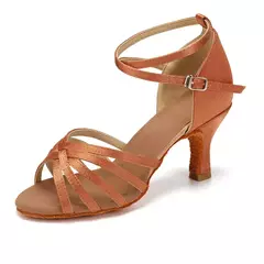 Sapatos de dança latina de venda imperdível para mulheres sapatos de dança de salão feminino sapatos de dança salsa saltos 5 cm/7 cm - loja online