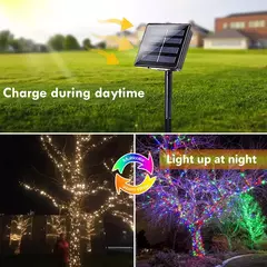 Lâmpada solar LED, luzes solares ao ar livre, guirlanda, luz de fada impermeável, decoração de Natal, festa de casamento, decoração de ano novo - comprar online