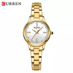 Curren-relógio de quartzo feminino, original, elegante, feito de aço inoxidável, à prova d'água, para as mulheres - comprar online