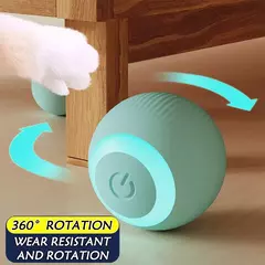 2 pçs gato bola interativa interior rolamento automático bola mágica inteligente gato brinquedos eletrônico interativo gato brinquedo gato jogo acessórios - comprar online