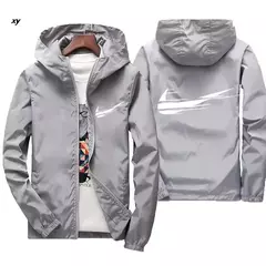 Jaqueta impermeável com capuz masculino, blusão, outwear masculino, streetwear casual, roupas da moda, primavera, outono, 2024 - comprar online