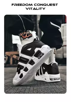Imagem do Sapatos respiráveis para homens Tênis de corrida de maratona, tênis de basquete ao ar livre, calçados esportivos casuais tamanho grande, inverno