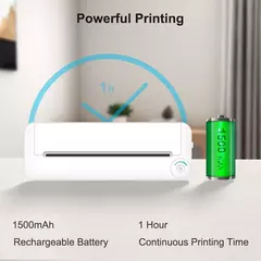 Imagem do Impressora de impressão térmica A4, sem fio, BT Connect, compatível com iOS e Android Mobile Photo Printer, 210mm de largura