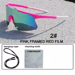 Imagem do Merida-Óculos de sol para homens e mulheres, óculos esportivos, UV400, óculos de equitação, mountain bike, bicicleta de estrada, lentes ao ar livre com estojo
