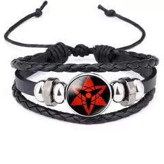 Naruto acessórios naruto pulseira de metal sharingan cosplay anime figura uzumaki kakashi nuvem vermelha prop legal brinquedo do miúdo kawaii presente - Wolf Magazine