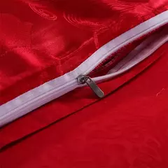 Luxo Satin Jacquard Único Duplo Duvet Cover Set, Europeu Conjunto de cama de casamento, Queen Size Quilt, King Size, High End na internet