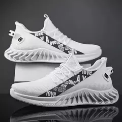 Nova primavera e outono sola macia correndo malha respirável sapatos esportivos casuais masculinos coco na moda sapatos masculinos - comprar online