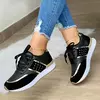 Sapatilhas de plataforma confortáveis para mulheres, sapatos casuais de skate, tênis, moda elegante, novo, outono