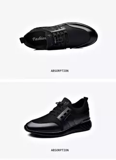 Sapatos esportivos casuais de verão respiráveis plus size sapatos masculinos de couro 6cm salto interno invisível aumentar sapatos 8cm - comprar online