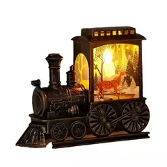 Luz noturna do trem portátil retro, presente do Natal, decoração exterior, luz - Wolf Magazine