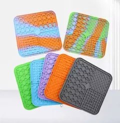 Silicone Slow Food Pad para Pet, lambendo almofada, suprimentos de alimentação para cachorros, Choke Proof, tigela de cachorro, gato, 1pc