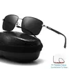 Óculos de sol polarizados quadrados vintage para homens e mulheres, óculos piloto, condução, luxo, marca, designer, moda, tr90, uv400