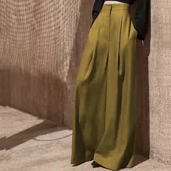 Calças de cintura alta para mulheres, leggings estilo retrô, calças elegantes femininas, sensação flácida, verão e primavera 2022 na internet