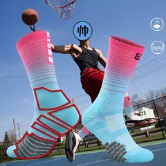 Meias antiderrapantes para homens e mulheres, futebol, futebol, basquete, tênis, Sport Grip, ciclismo, equitação, 39-45 - loja online