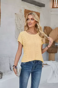 Blusas vintage de grandes dimensões para mulheres, monocromáticas, casuais e soltas, camisas elegantes para jovens, tops femininos, moda, verão, 2024 na internet