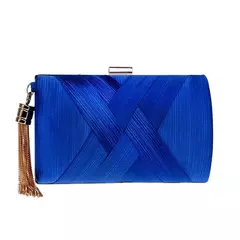 Sekusa-bolsa de noite com borla feminina, bolsa de ombro com corrente, festa de casamento na internet