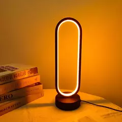 Quarto Anel LED Night Light, escurecimento cabeceira lâmpada, sala de estar, 3 cores, 1pc - comprar online