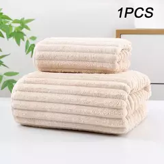 Toalha de cara coral listrada engroçada macia do velo, toalha de banheiro do microfiber, água-absorvente, não fácil de verter - Wolf Magazine