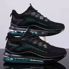 Moda masculina sapatos casuais almofada de ar tênis de corrida nova moda respirável fundo macio masculino tênis casuais sapatos de luxo